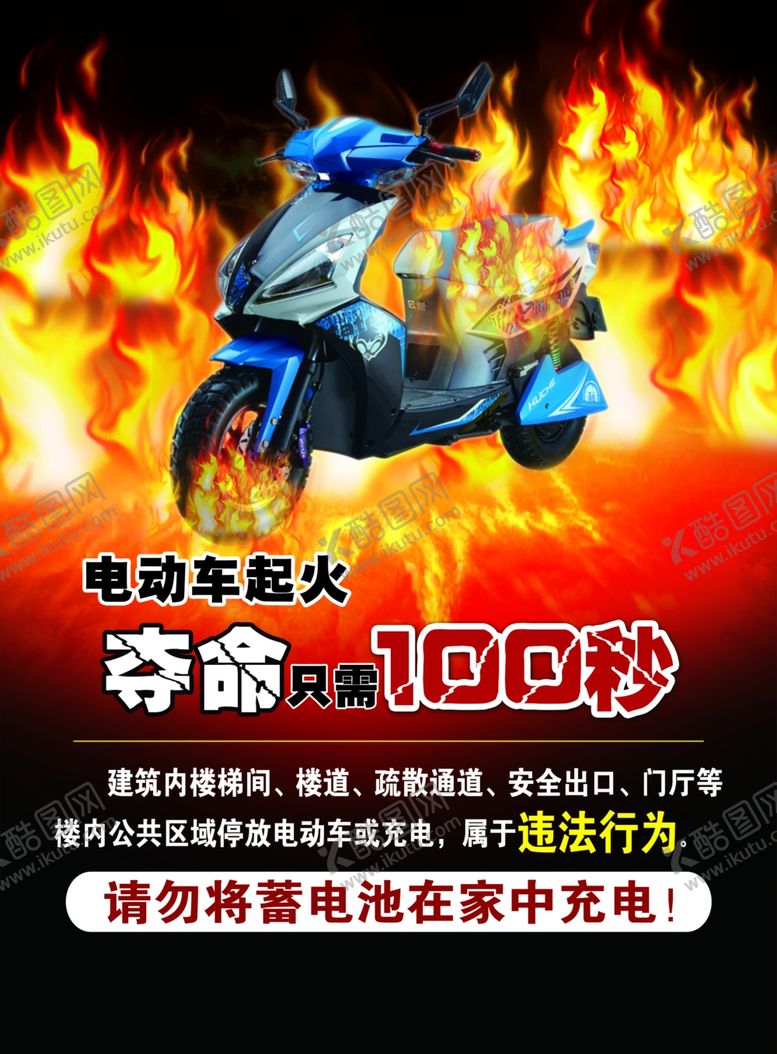 编号：48191509202217261935【酷图网】源文件下载-电动车起火