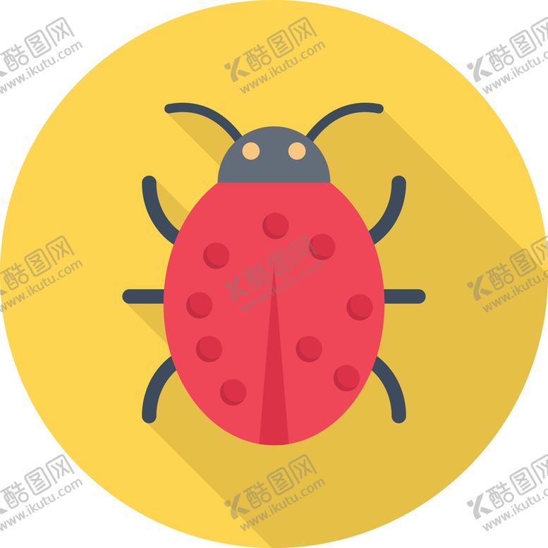 编号：56720309230934472579【酷图网】源文件下载-卡通瓢虫