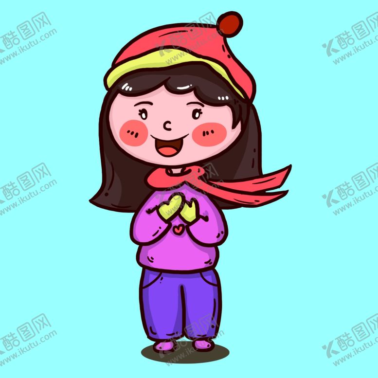 编号：82128206240429104506【酷图网】源文件下载-戴手套的女孩