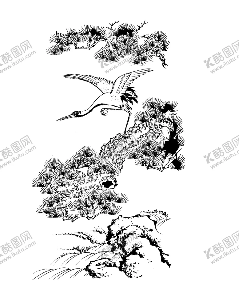 编号：42289206281357545305【酷图网】源文件下载-水墨中国风迎客松