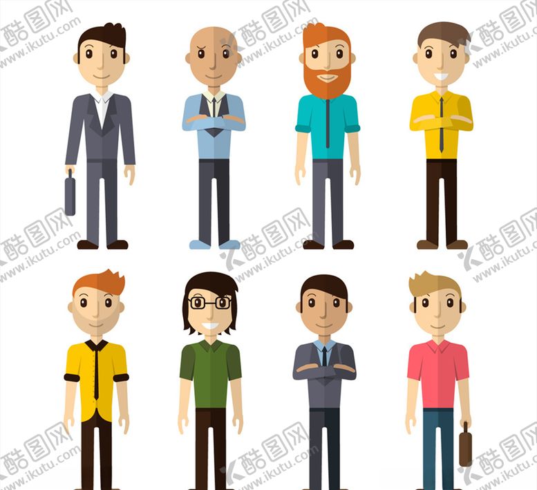 编号：58383810060236288262【酷图网】源文件下载-创意商务男子矢量素材