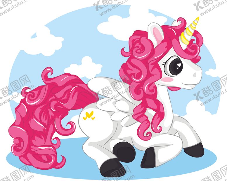 编号：87772009132129429289【酷图网】源文件下载-可爱小马图案