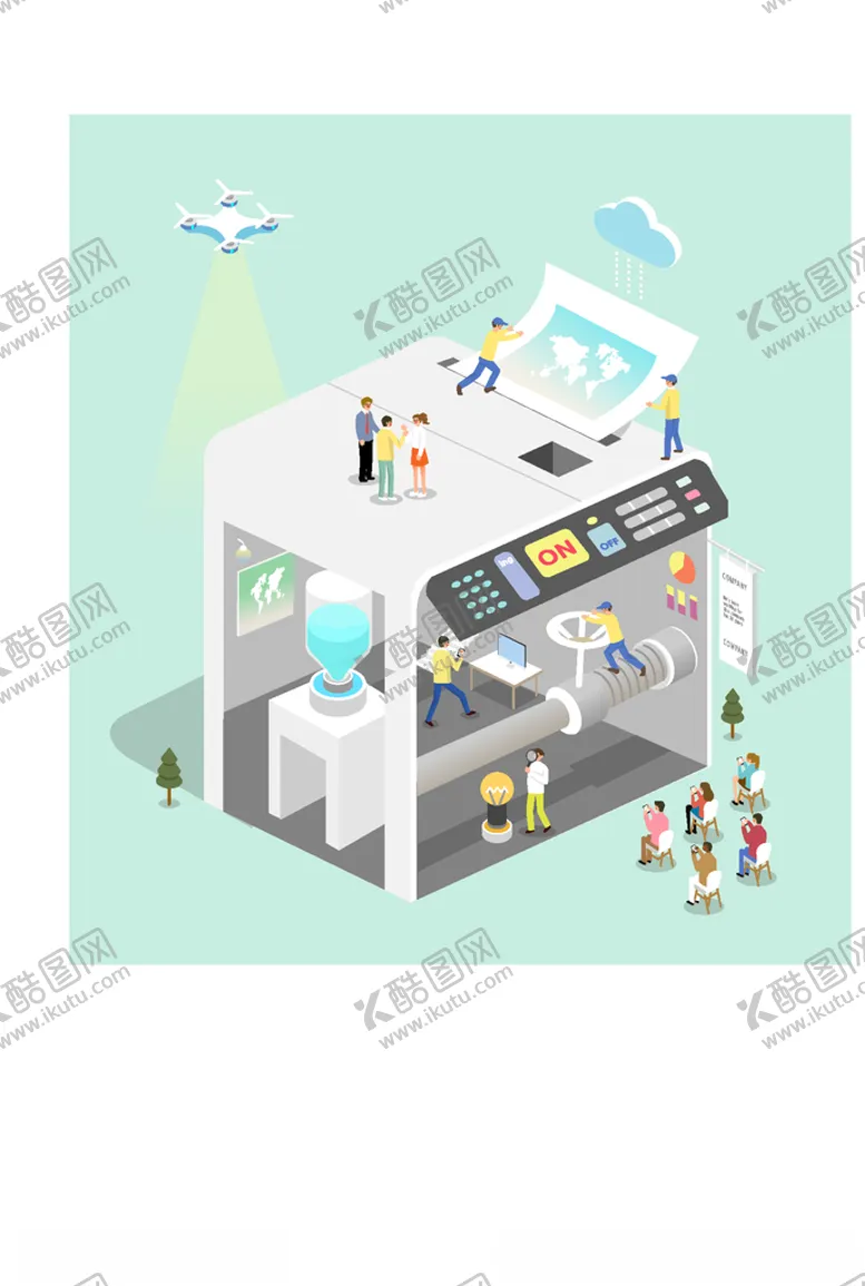 编号：46394306242141304688【酷图网】源文件下载-科技感电脑未来插图