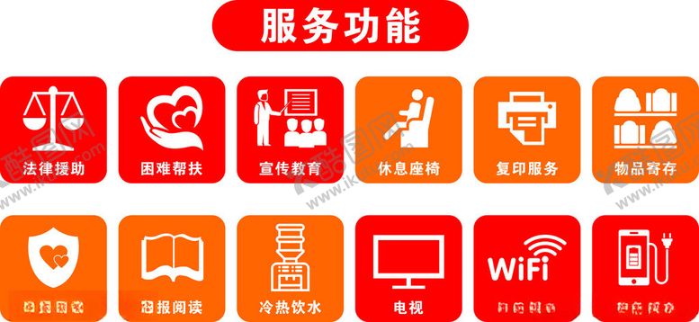 编号：80981401250327586763【酷图网】源文件下载-便民服务图标