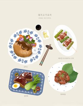 手绘食物