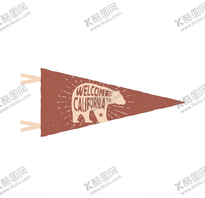 编号：55328310041750059989【酷图网】源文件下载-手绘三角旗