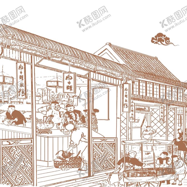 编号：36257810282058035749【酷图网】源文件下载-古代街上