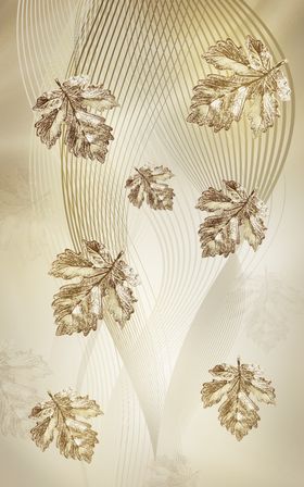 金色叶子玄关