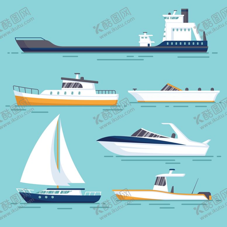 编号：30737306290643397864【酷图网】源文件下载-船只矢量素材