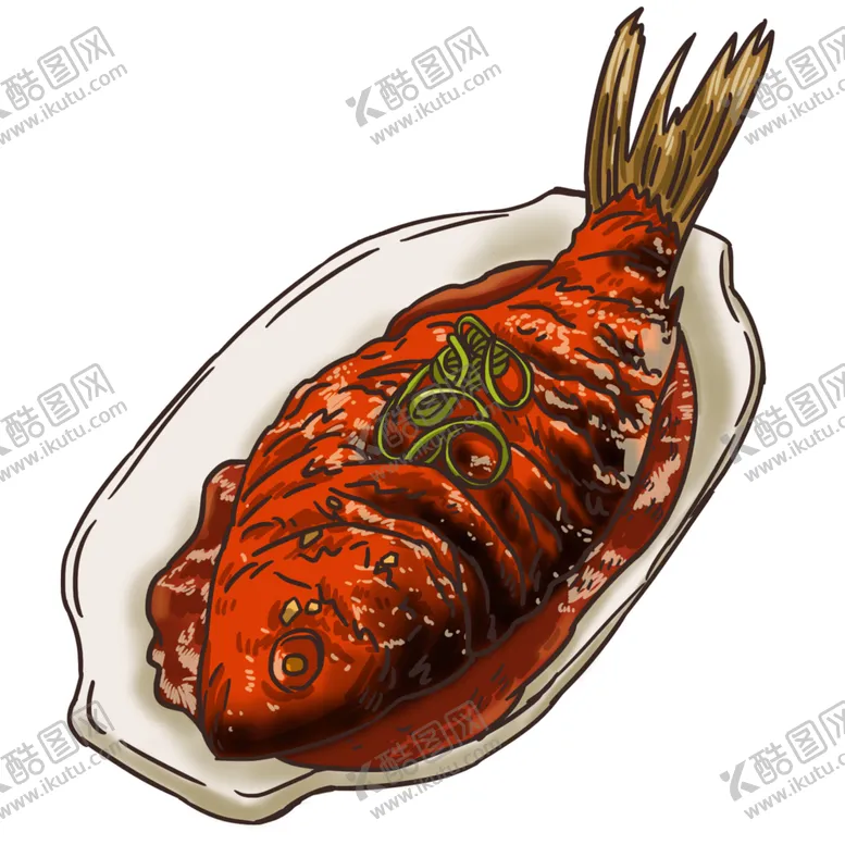 编号：88188312232125082996【酷图网】源文件下载-糖醋鲤鱼