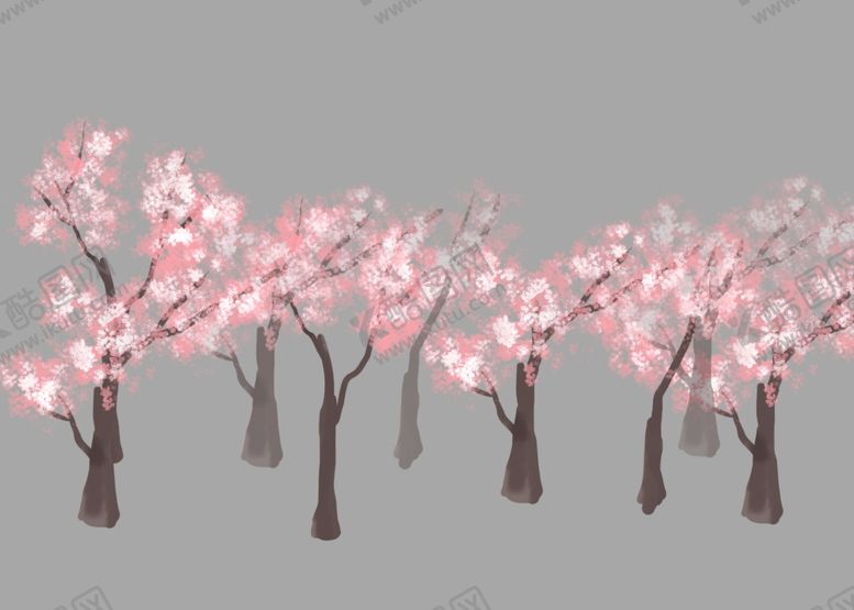 编号：21518712241934262093【酷图网】源文件下载-桃树树林桃花林
