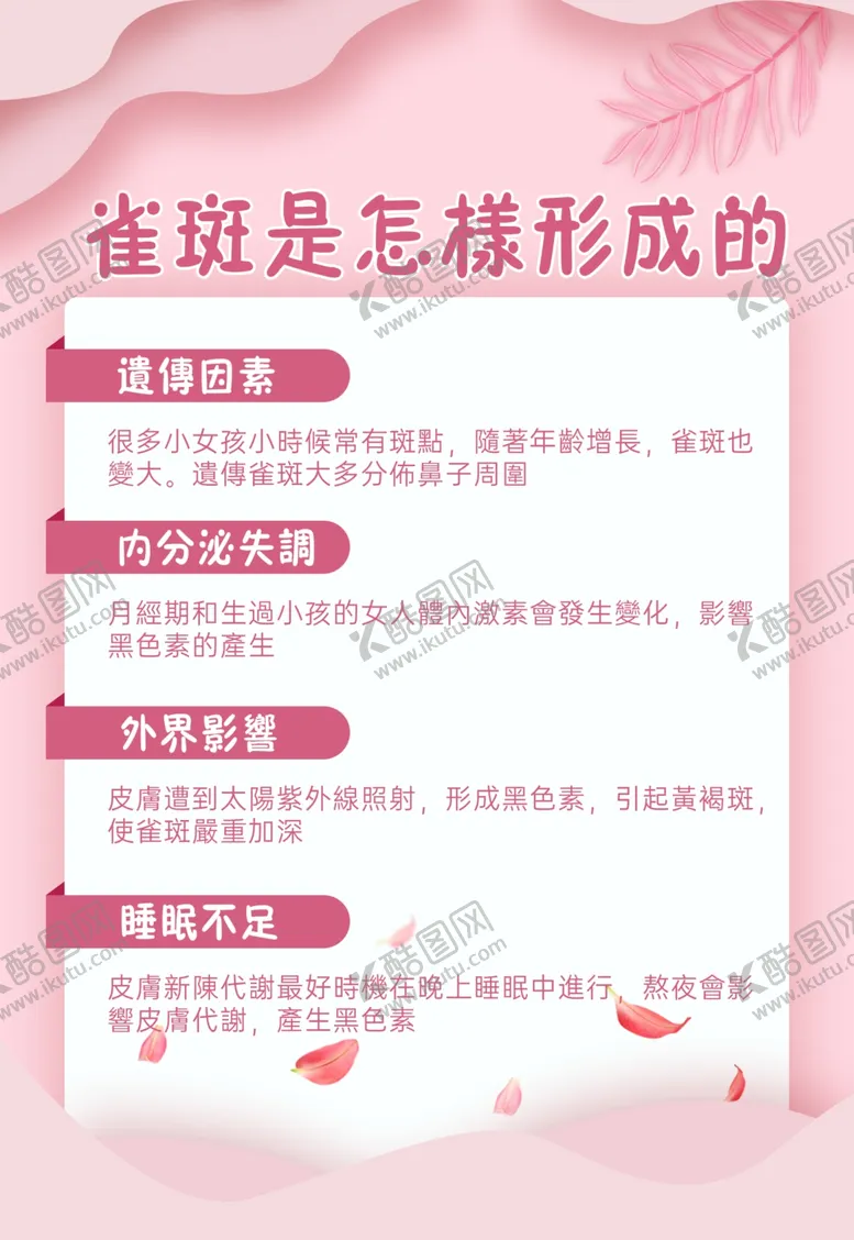 编号：89876605031544527309【酷图网】源文件下载-雀斑是怎样形成的