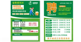 招聘启事海报展示