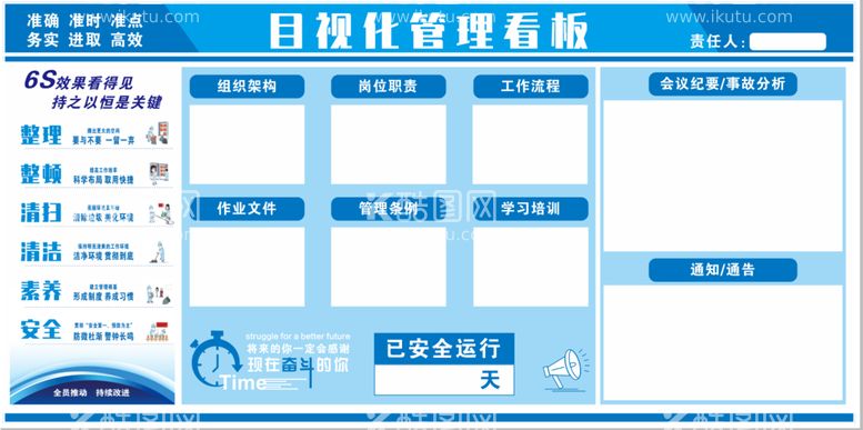 编号：02659709240442263208【酷图网】源文件下载-目视化管理看板