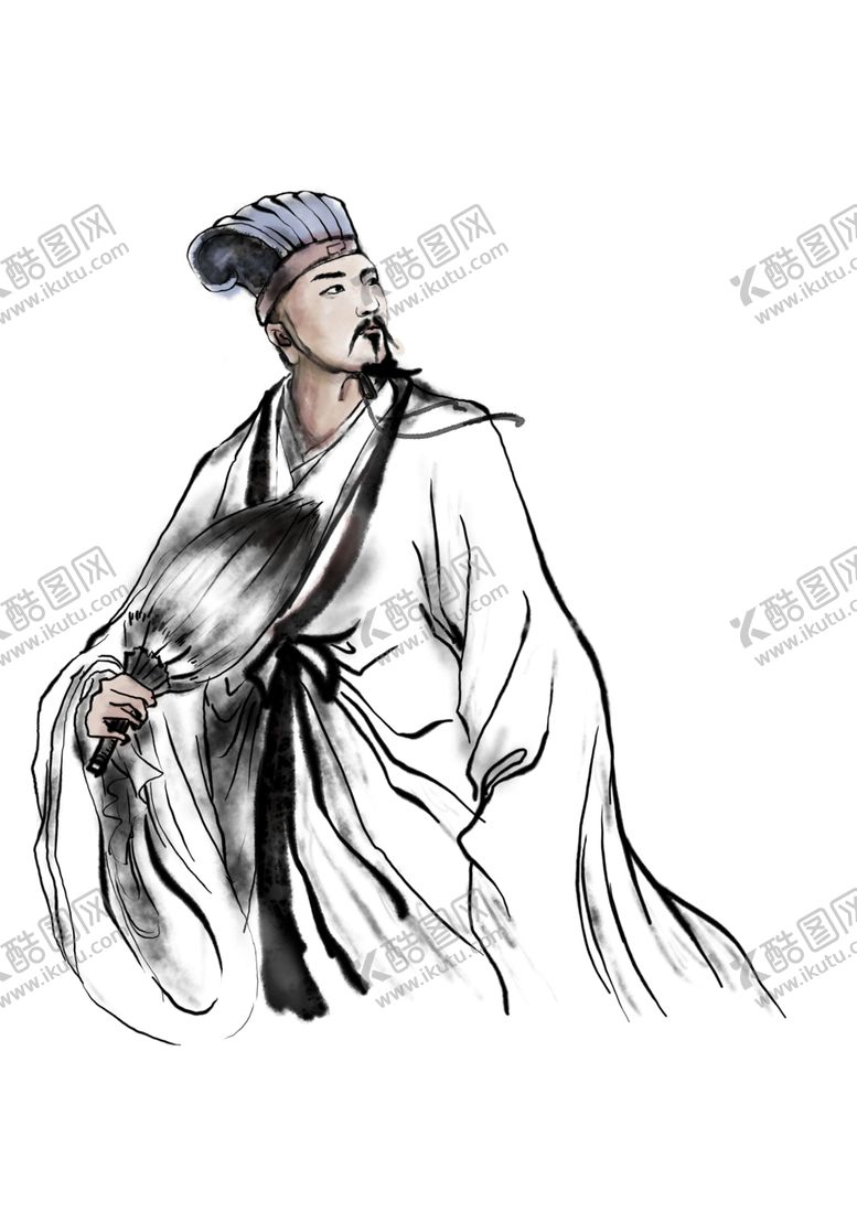 编号：99340701250933573253【酷图网】源文件下载-手绘文人墨客图片