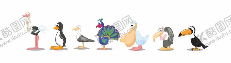 编号：15136701200404388157【酷图网】源文件下载-卡通鸟类素材