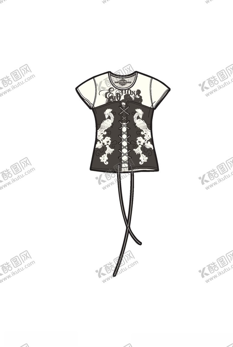 编号：51306805050936212929【酷图网】源文件下载-女装人物印花