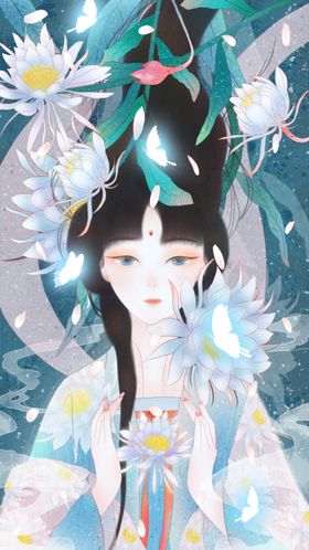古风人物美女插画
