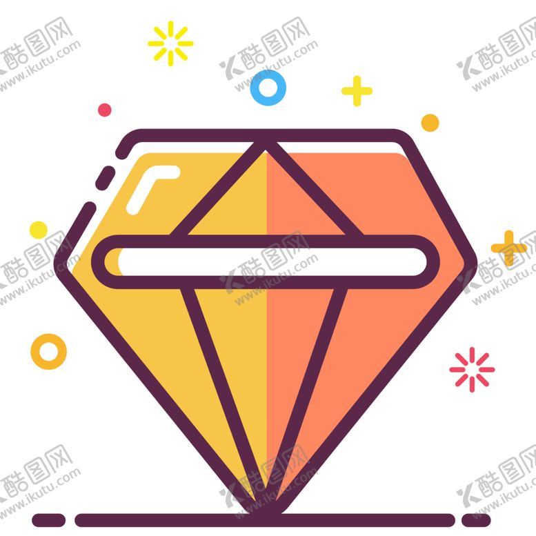 编号：53459007031554374493【酷图网】源文件下载-手绘钻石宝石水晶珠宝免扣素材