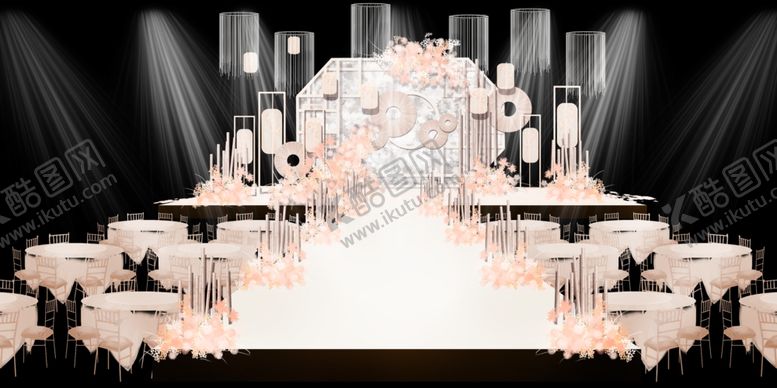 编号：65253910051741071046【酷图网】源文件下载-香槟色婚礼背景设计背景