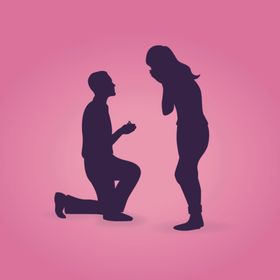 卡通人物求婚