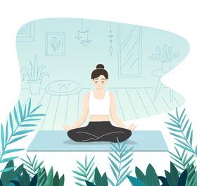 女人瑜伽