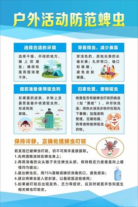户外活动防蜱虫