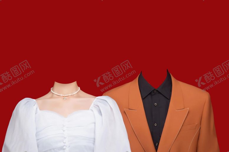 编号：15368601290519176332【酷图网】源文件下载-礼服结婚证件照