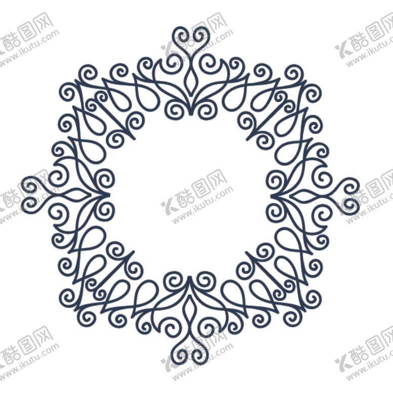 编号：29944210060908296885【酷图网】源文件下载-简约欧式花纹圆圈
