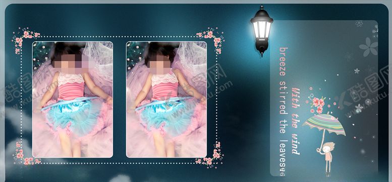 编号：70162310111436445445【酷图网】源文件下载-童年儿童周岁纪念相册PSD模板