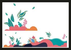 手绘花卉花朵素材素材