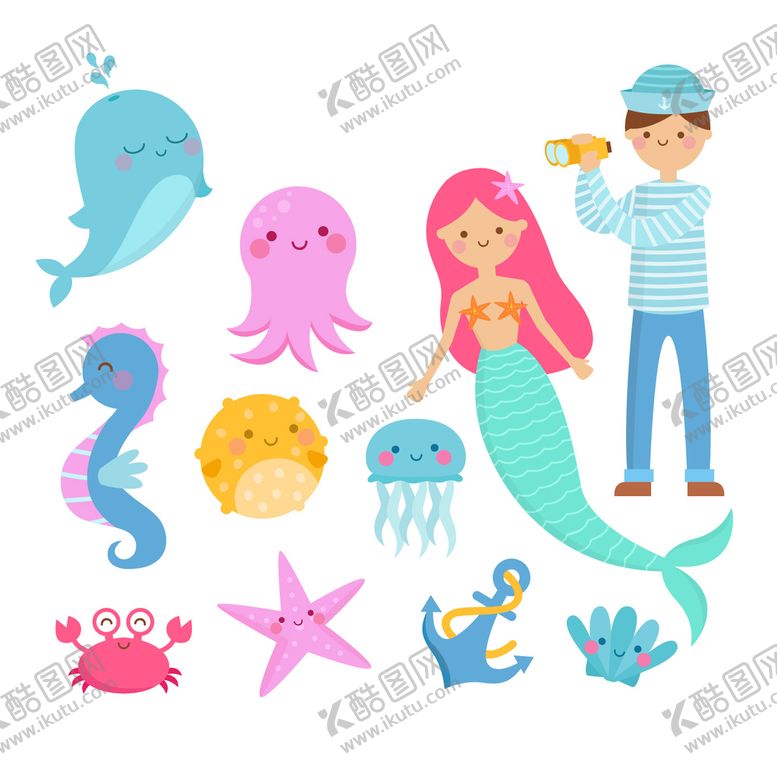 编号：31276302150941412368【酷图网】源文件下载-海洋元素