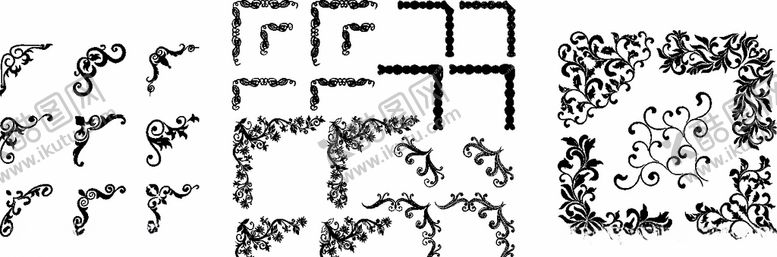 编号：26539610101506255279【酷图网】源文件下载-花纹花边欧式花纹