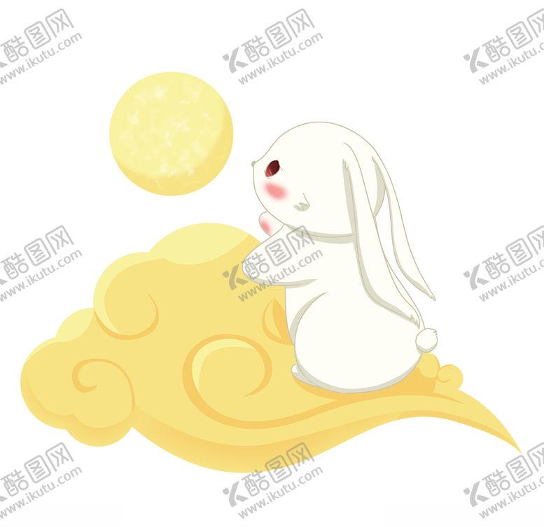 编号：10142105180614433735【酷图网】源文件下载-玉兔祥云中秋元素