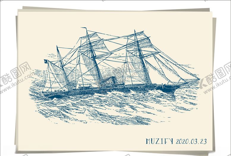 编号：50954810070502192305【酷图网】源文件下载-舰船邮轮手绘稿