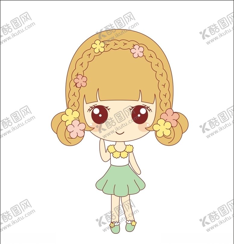 编号：18068610131159113942【酷图网】源文件下载-卡通女孩