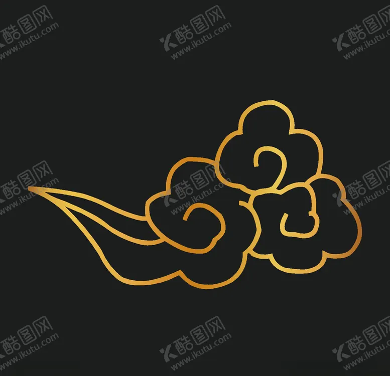 编号：39855810272016303252【酷图网】源文件下载-矢量云纹古典祥云