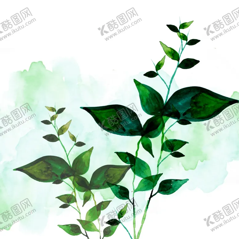 编号：79805407010912553771【酷图网】源文件下载-水彩装饰画