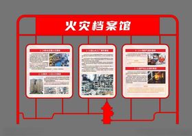 火灾档案馆展示墙