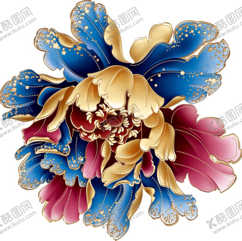 编号：94008909222057289941【酷图网】源文件下载-牡丹花花素材花朵大花叶