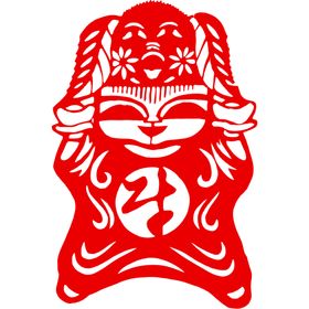 生肖牛剪纸民间年金送福年装饰