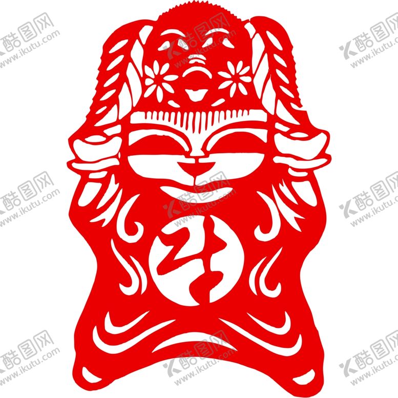 编号：63975004301959327744【酷图网】源文件下载-生肖牛剪纸