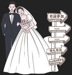 结婚订婚迎宾牌