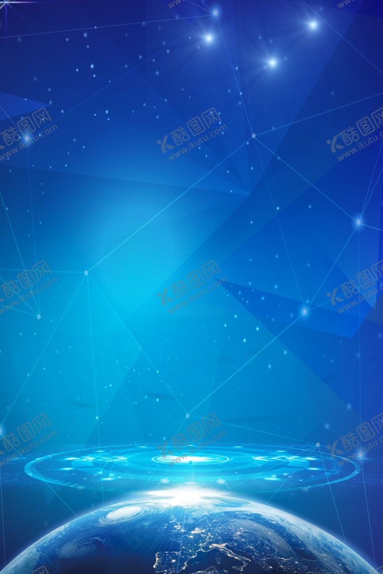 编号：44104007022335212743【酷图网】源文件下载-商务蓝色科技背景