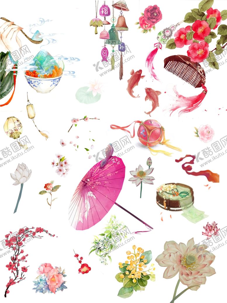 编号：85548310301509249012【酷图网】源文件下载-水彩古风