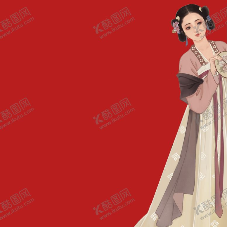 编号：32924703020019536234【酷图网】源文件下载-手绘古风人物