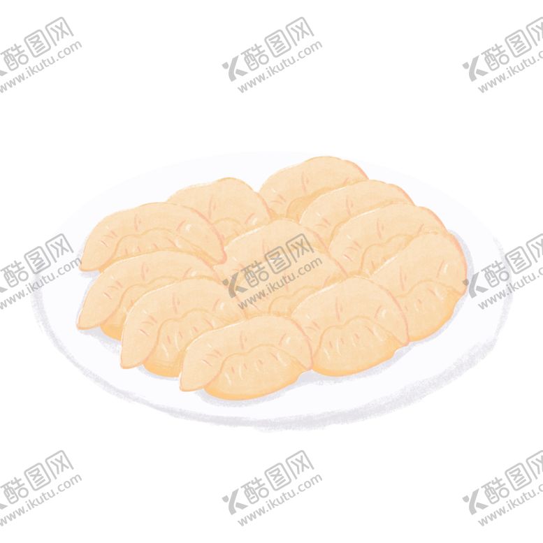 编号：25528404070555396595【酷图网】源文件下载-手绘饺子素材