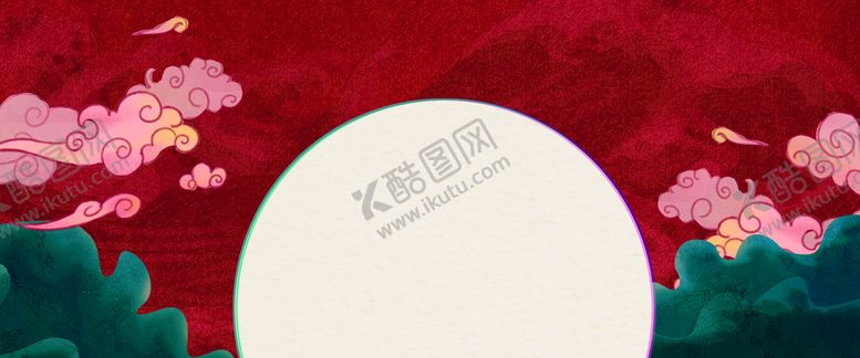 编号：06748109241006078312【酷图网】源文件下载-手绘国潮风展板背景