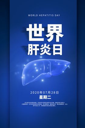 世界肝炎日公益活动宣传海报
