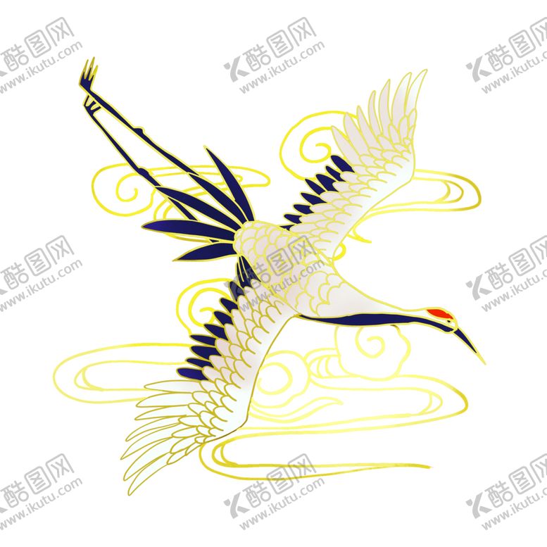 编号：56671609300039599580【酷图网】源文件下载-仙鹤元素